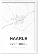 Poster/plattegrond HAARLE - 30x40cm