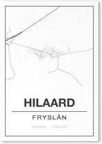 Poster/plattegrond HILAARD - 30x40cm