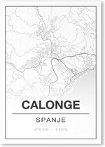 Poster/plattegrond CALONGE - A4