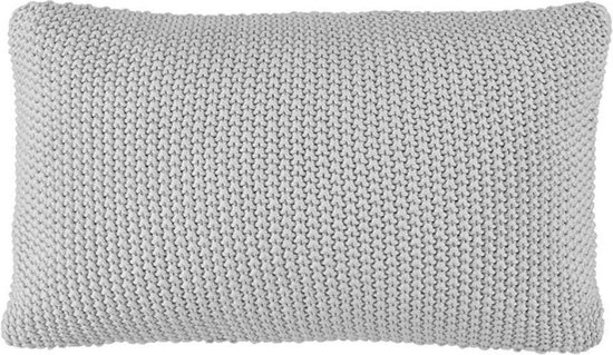MARC O'POLO Nordic Knit Sierkussen Zilver - 30x60 cm