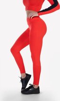 Legging Ribbed - Fiery Red - S