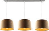 Olucia Vural - Hanglamp - Goud/Taupe - E27