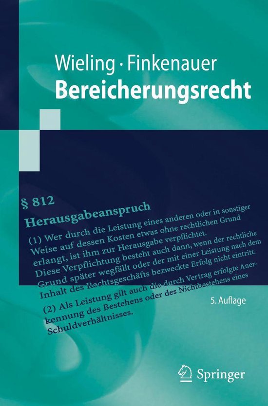 Social Science and Law (German Language) - Bereicherungsrech ... - cover