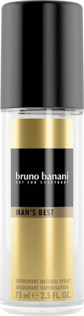 Bruno Banani Mens Best Deodorant Spray - 75 ml