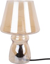 Leitmotiv Classic Glass Tafellamp - Glas - 25x16cm - Bruin