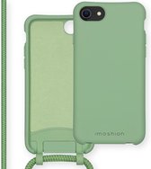 iMoshion Hoesje Geschikt voor iPhone SE (2022) / SE (2020) / 8 / 7 Hoesje Met Koord - iMoshion Color Backcover met afneembaar koord - Groen