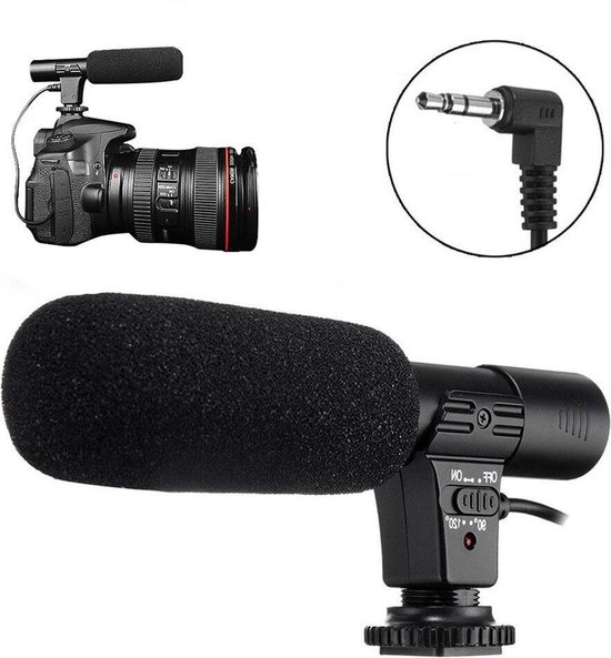 Spanje kasteel afgunst Universele Mic-01 3.5mm mic jack port Opname Camera Externe Stereo Microfoon  | bol.com