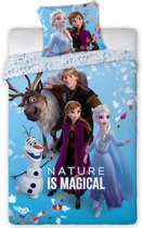 Disney Frozen Dekbedovertrek Magical - Eenpersoons - 140  x 200 cm - Katoen