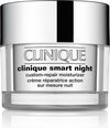 Clinique Smart Night Custom-Repair Moisturizer Droge Gecombineerde Huid - 50 ml - gezichtsverzorging voor de droge gecombineerde huid