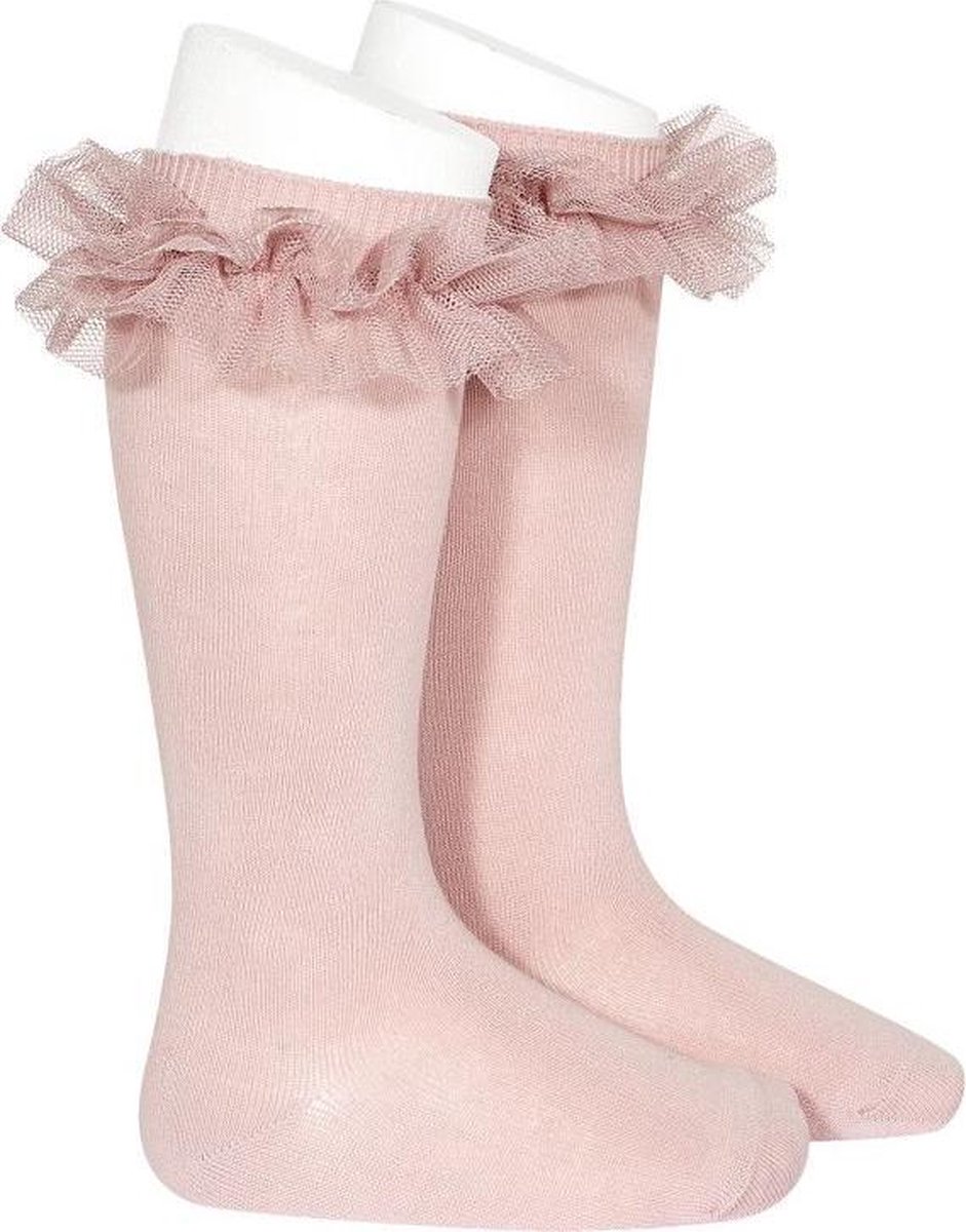 Cóndor Kniekousen met tule Roze Pale Pink 23|26 – 4 jaar