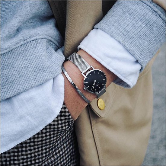 Bracelet de montre Daniel Wellington Petite Sterling maille milanaise 12 mm