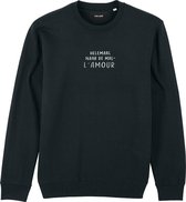 HELEMAAL NAAR DE MALL'AMOUR ZWART SWEATER