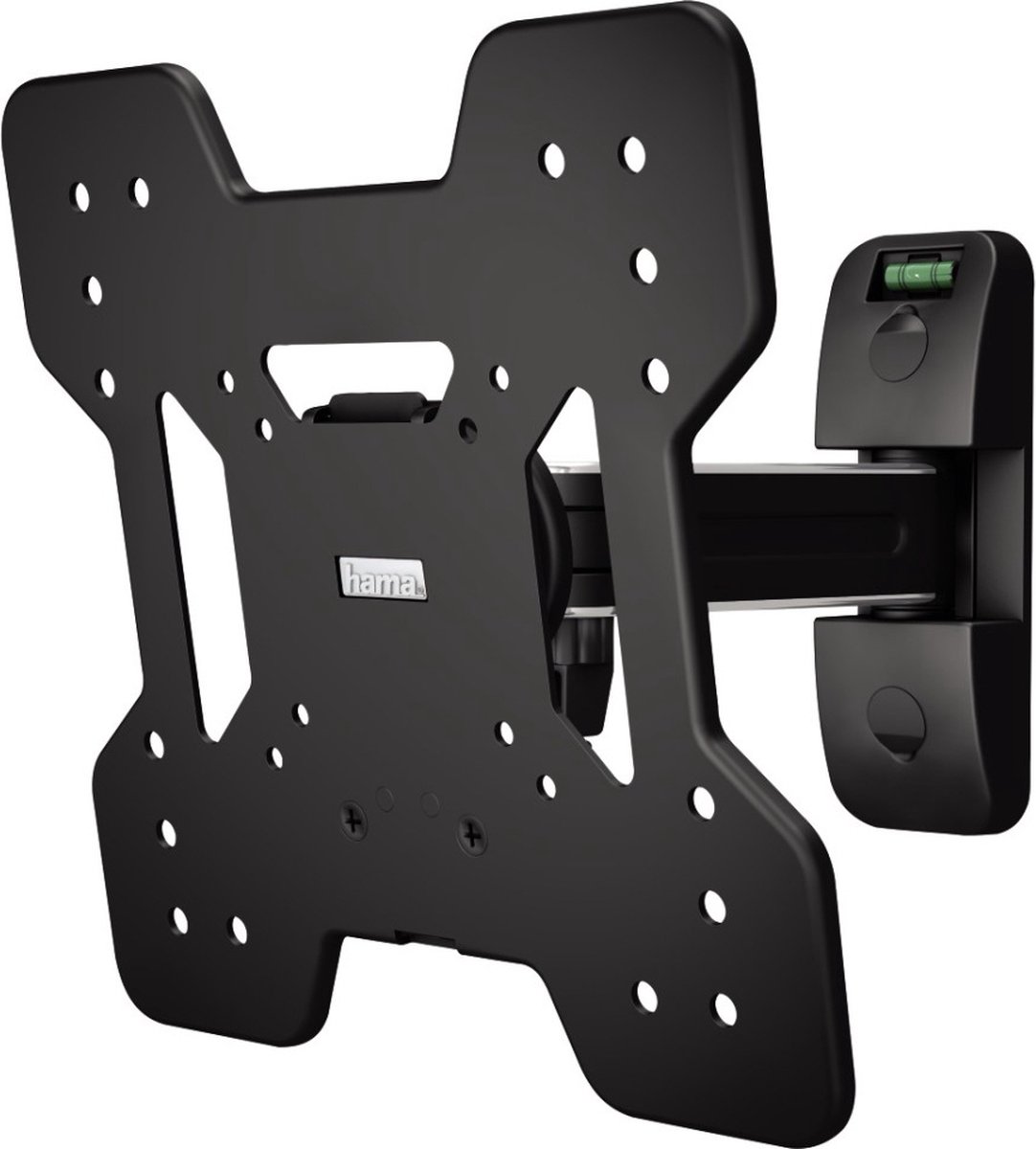 TV-muurbeugel Premium volledig beweegbaar 1 arm VESA 200 x200 zwart/zilver
