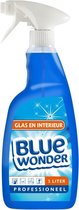 Blue Wonder Professioneel Glas en Interieur-reiniger Spray  - 1000 ml Spray fles