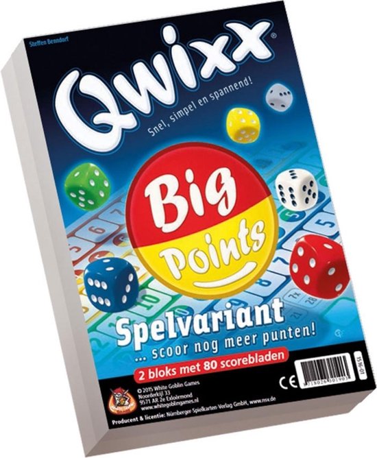 Thumbnail van een extra afbeelding van het spel Spellenbundel - 3 stuks - Dobbelspel - Qwixx & Qwixx Big Points & Qwixx Connected