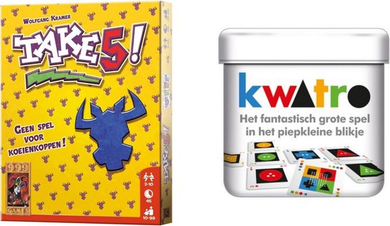Spellenbundel - Kaartspellen - 2 Stuks - Take 5! & Kwatro | Games | bol.com