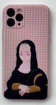 Hoesjes Atelier Dikke Siliconen Hoesje "Mona Lisa" voor IPhone 11Pro