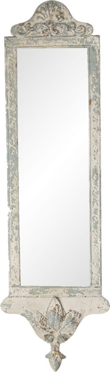 Spiegel 23x72 cm Wit Ijzer Rechthoek Grote Spiegel