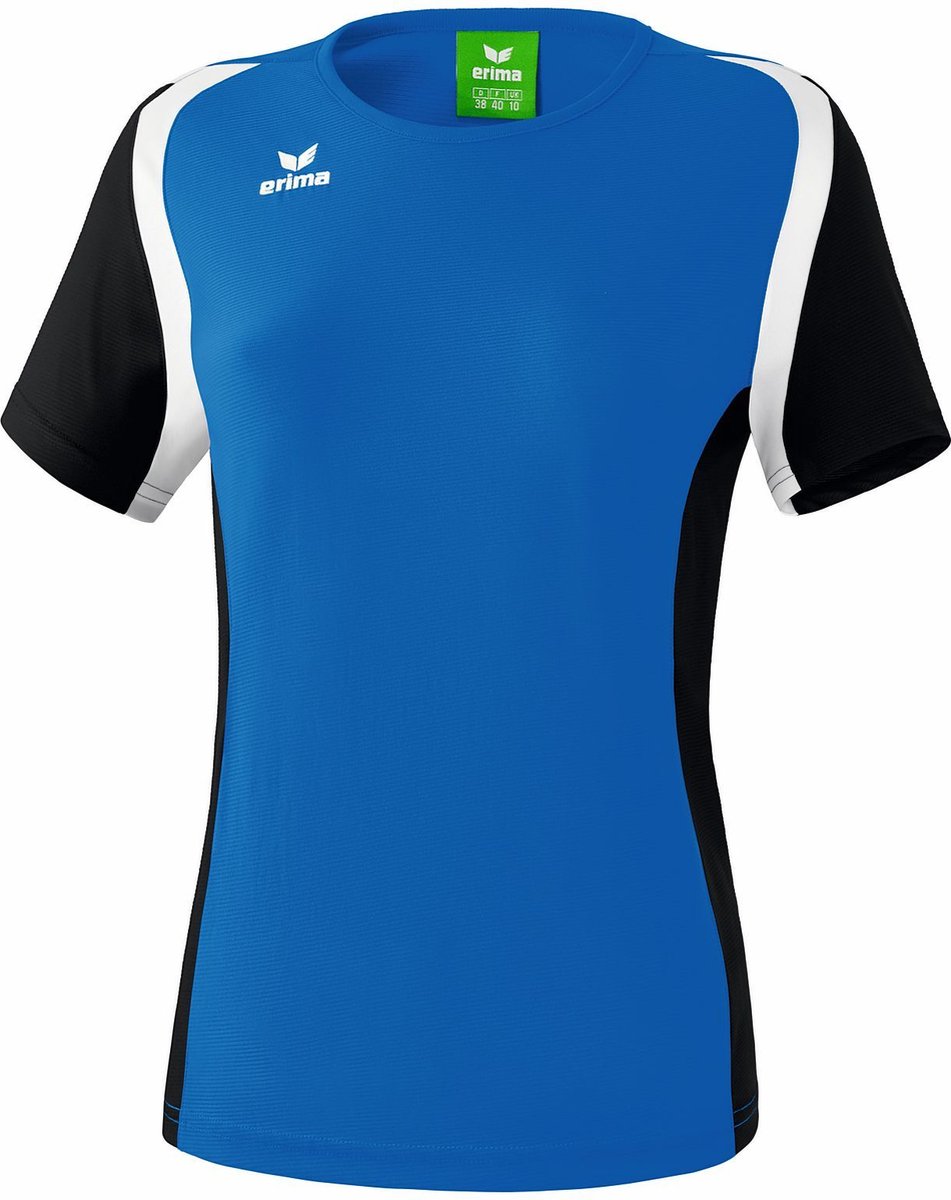 Erima Razor 2.0 T-Shirt Dames - New Royal / Zwart / Wit | Maat: 40