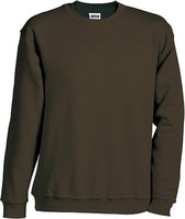 James and Nicholson Unisex Round Heavy Sweatshirt (Bruin)