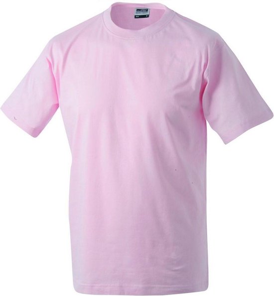 T-shirt rond unisexe James and Nicholson (Rose)