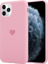 Sweetheart silicone hoesje geschikt voor Apple iPhone 11 Pro - roze