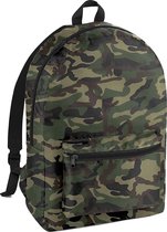 Bagbase Packaway Rugzak (Jungle Camo/Zwart)