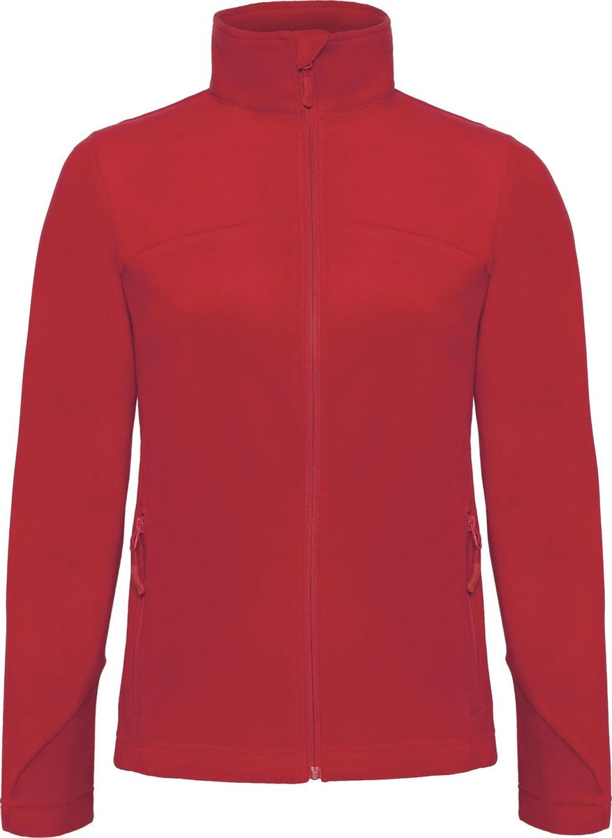 B&C Dames/Dames Coolstar Full Zip Fleece Jacket Deep Rood