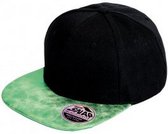 Result Heren Bronx Glitter Snapback Cap (Zwart/Groen)