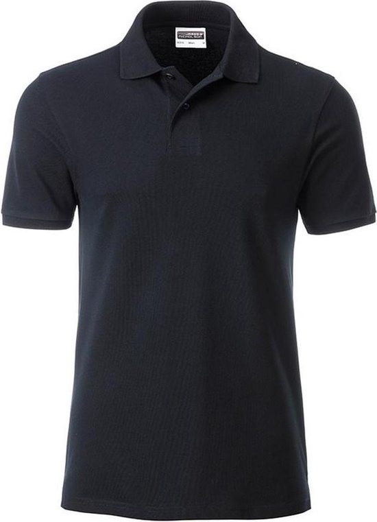 Polo Basis pour hommes James and Nicholson ( Zwart)