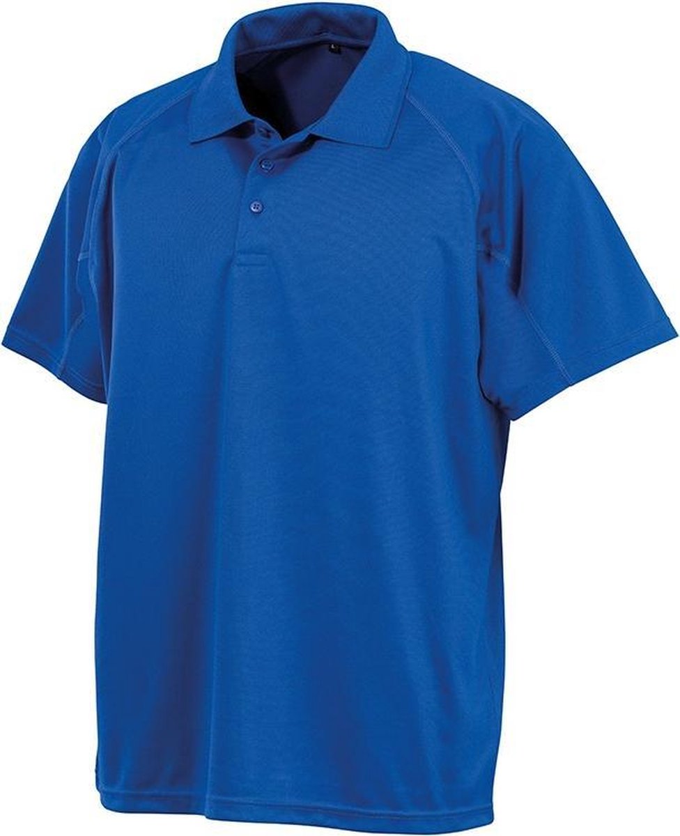 Spiro Unisex Volwassenen Impact Performance Aircool Polo Shirt (Koningsblauw)