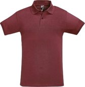 SOLS Heren Perfect Pique Korte Mouw Poloshirt (Bourgondië)