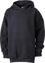 James and Nicholson Kinderen/Kinderkapjes Sweatshirt (Zwart)
