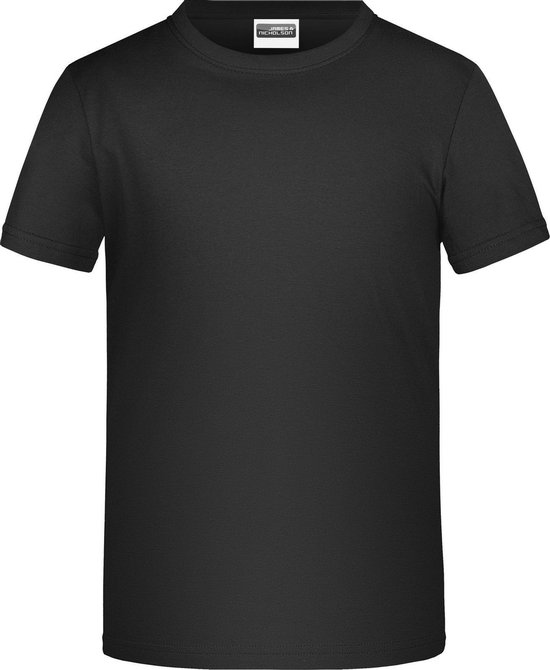 James And Nicholson Childrens Boys Basic T-Shirt (Zwart)