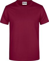 James And Nicholson Heren Ronde Hals Basic T-Shirt (Wijn)