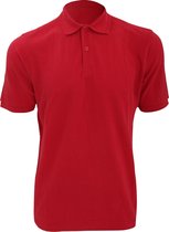 Russell Heren Ripple Collar & Manchet Poloshirt met korte mouwen (Helder rood)