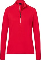 James and Nicholson Dames/dames Half Ritssport Top (Rood)