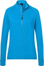 James and Nicholson Dames/dames Half Ritssport Top (Helder Blauw)