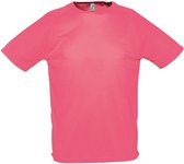 SOLS Heren Sportief T-Shirt met korte mouwen Performance (Neon-koraal)