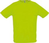 SOLS Heren Sportief T-Shirt met korte mouwen Performance (Neon Groen)