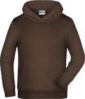 James And Nicholson Kinderen/Kinderen Basic Hoodie (Bruin)