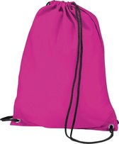 BagBase Budget Waterbestendige Sport Gymsac-trekkoordzak (11L) (Fuschia)