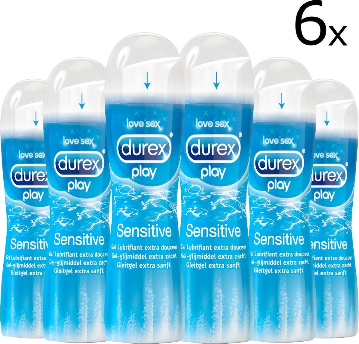 bol.com | Durex Play Glijmiddel Sensitive 6 x 50ml Voordeelverpakking