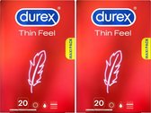 Bol.com Durex Condooms Thin Feel 20st x2 aanbieding
