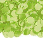 5x zakjes van 100 gram party confetti kleur lime - Feestartikelen