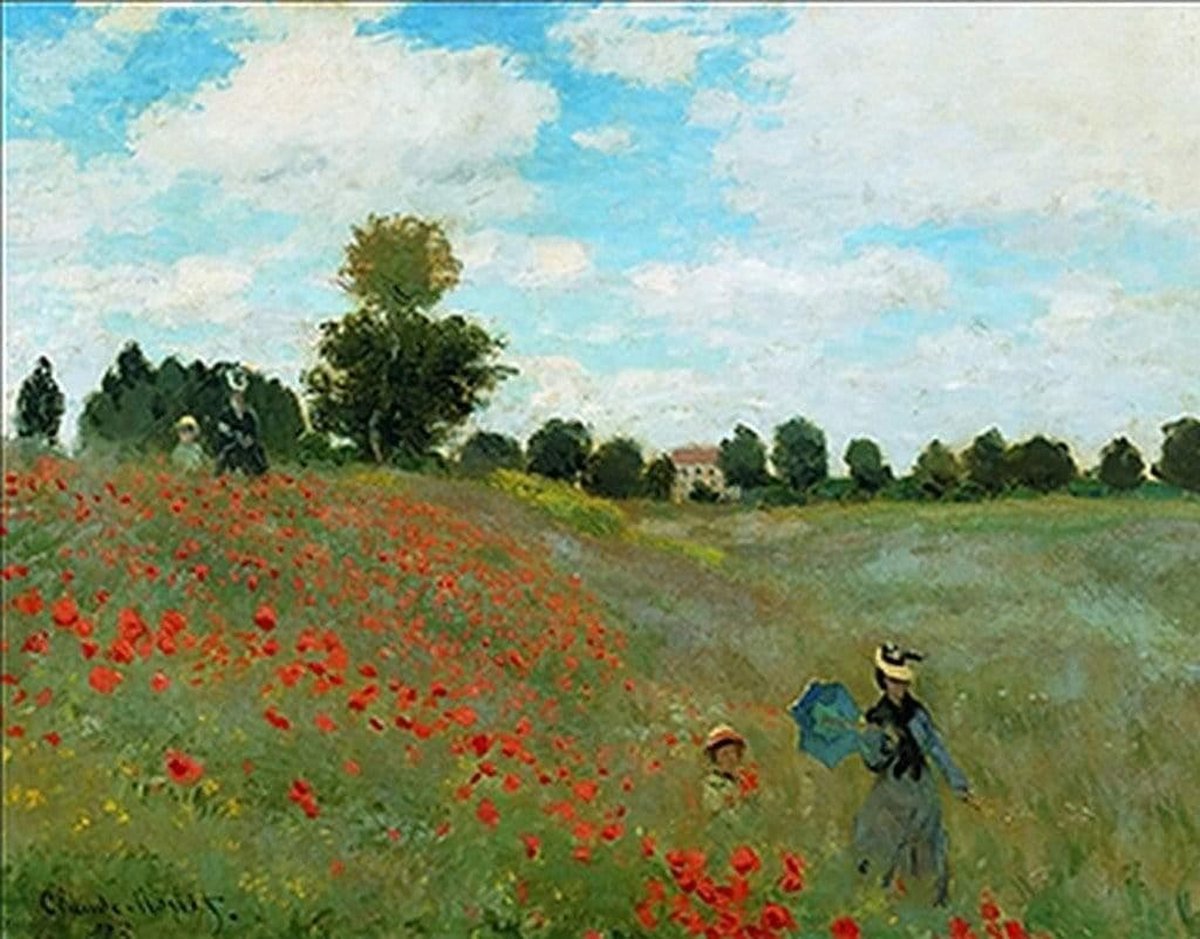 PGM Kunstdruk Claude Monet - I papaveri 80x60cm Divers