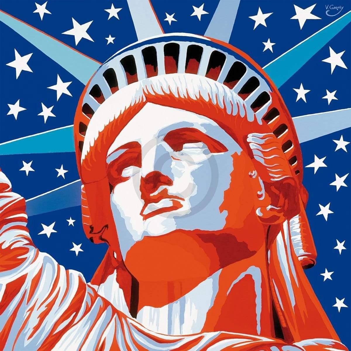 PGM Kunstdruk Vladimir Gorsky - Statue of Liberty 85x85cm Divers