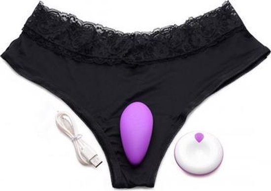 Culotte vibrante Naughty Knickers avec tlcommande - Frisky - Violet -  Vibromasseur Mini | bol