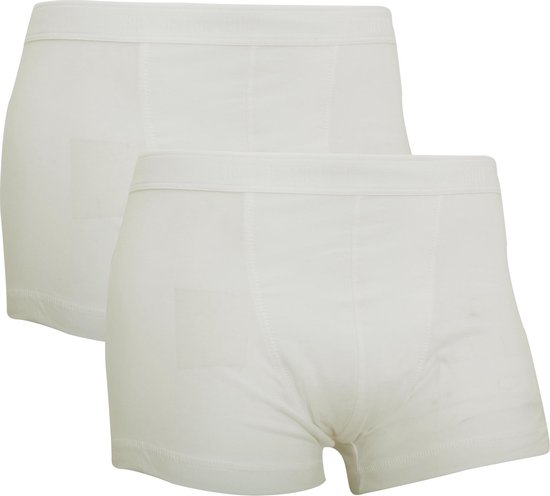 Fruit Of The Loom Heren Klassieke Shorty Katoenrijke Boxershorts (2 stuks) (Wit)