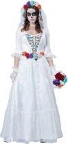 CALIFORNIA COSTUMES - Halloween skelet bruid kostuum voor vrouwen - L (42/44) - Volwassenen kostuums